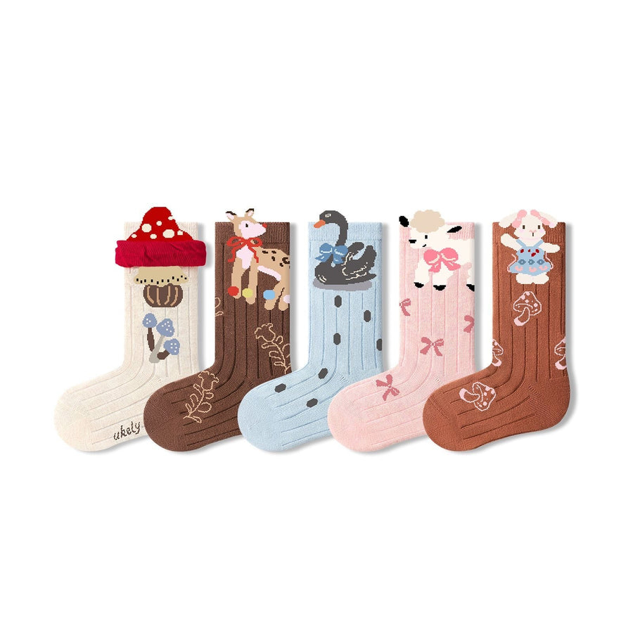 Sensori™ StorySprout Girls' 3D Animal Crew Sock