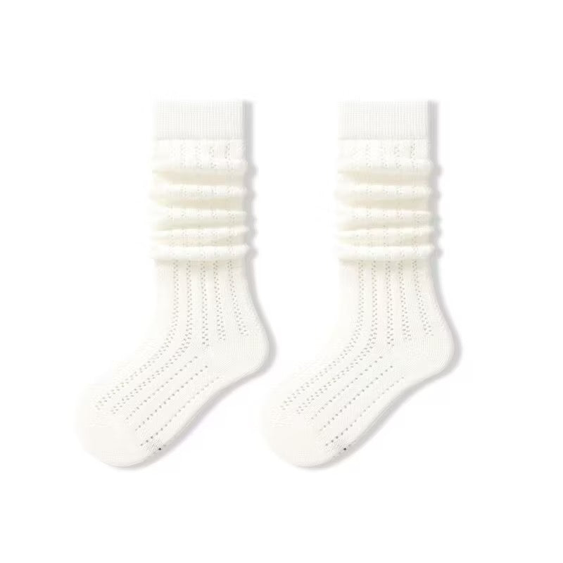Sensori™ CloudRib Girls' Openwork Slouch Crew Socks