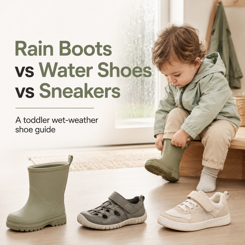 Rain Boots, Water Shoes or Sneakers? What Toddlers Should Wear for Wet Play