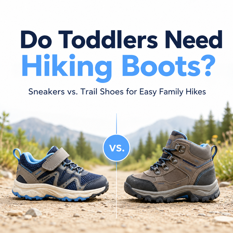 Do Toddlers Need Hiking Boots? Sneakers vs. Trail Shoes for Easy Family Hikes