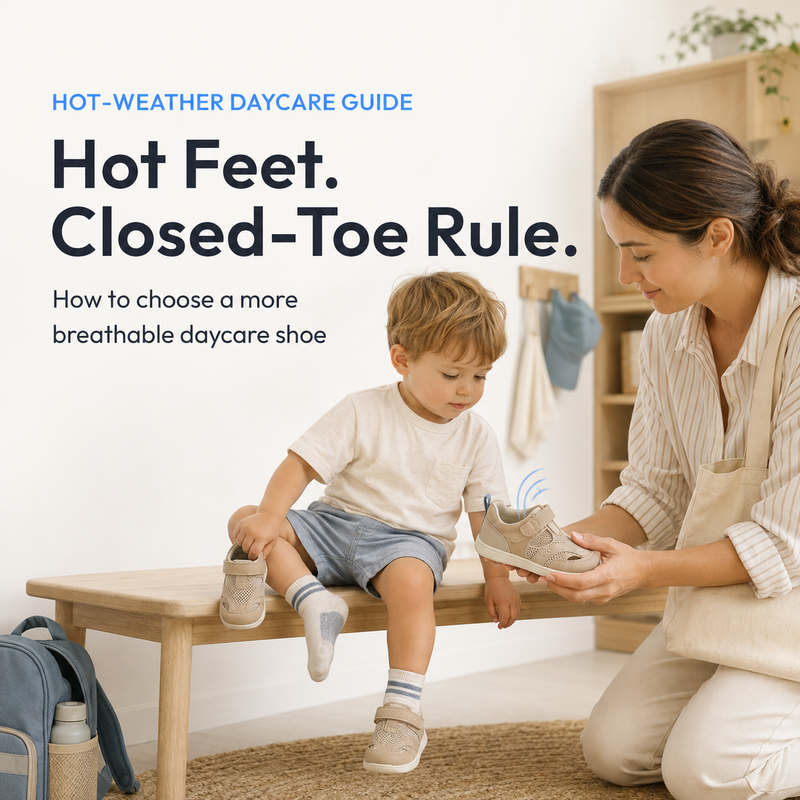 Toddler Feet Sweaty After Daycare? How to Choose Breathable Closed-Toe Shoes