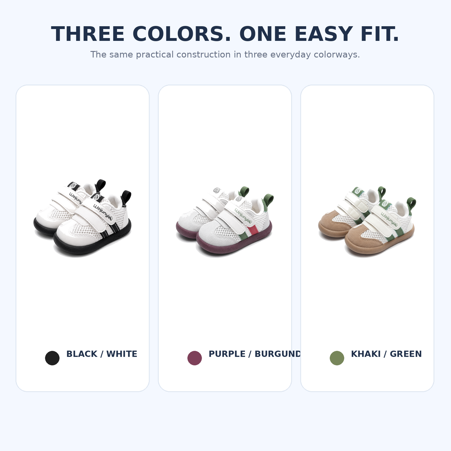 Sensori™ StepNest Double-Strap First-Walker Sneakers