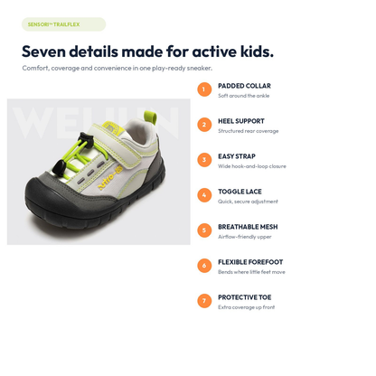 Sensori™ GripTrail Protective-Toe Toddler Sneakers