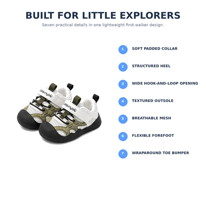 Sensori™ TrailLite Protective-Toe First Walker Sneakers