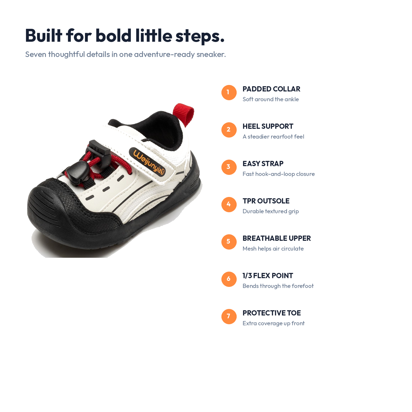Sensori™ TrailGuard First-Walker Sneakers