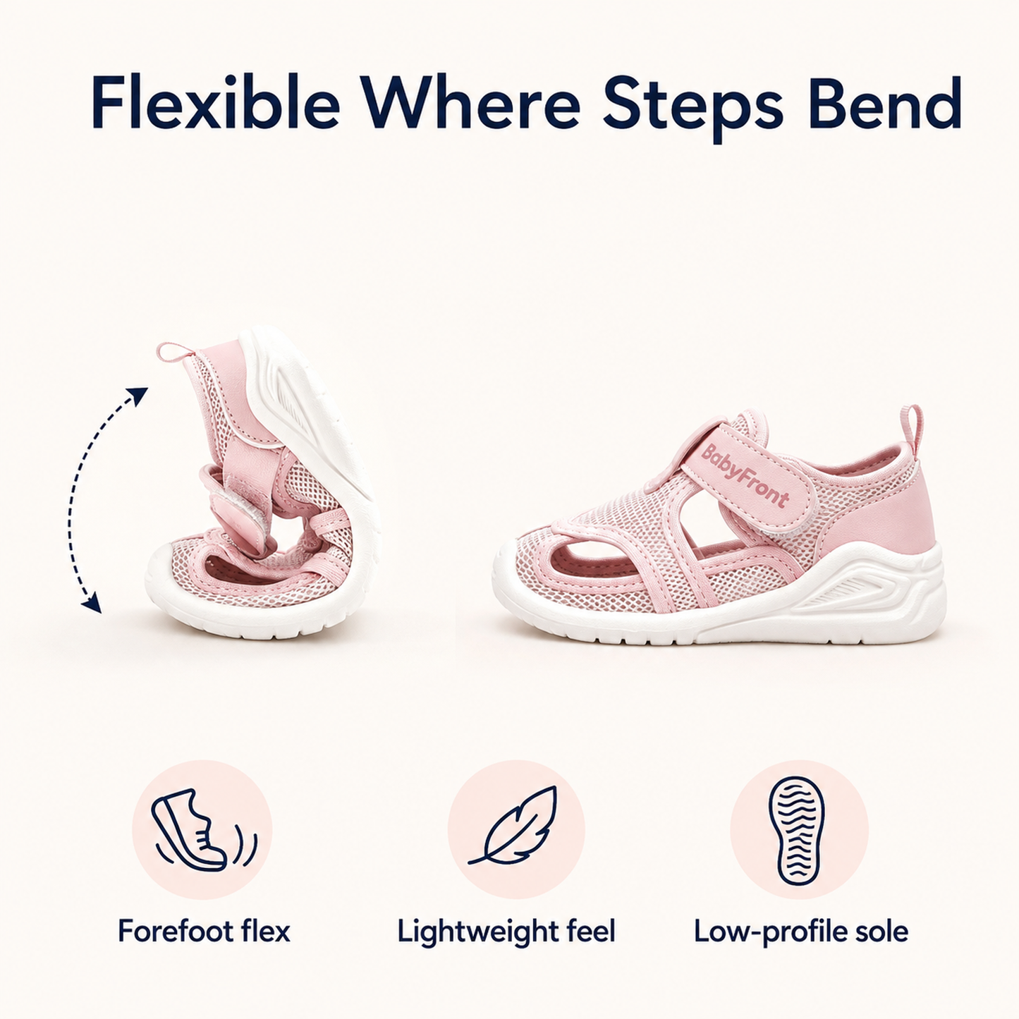 Sensori™ BreezeNest Closed-Toe Toddler Sandals