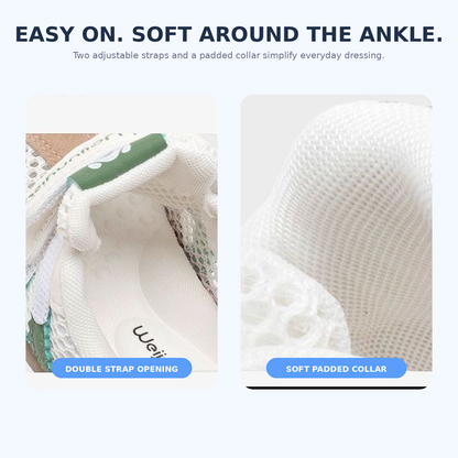 Sensori™ StepNest Double-Strap First-Walker Sneakers