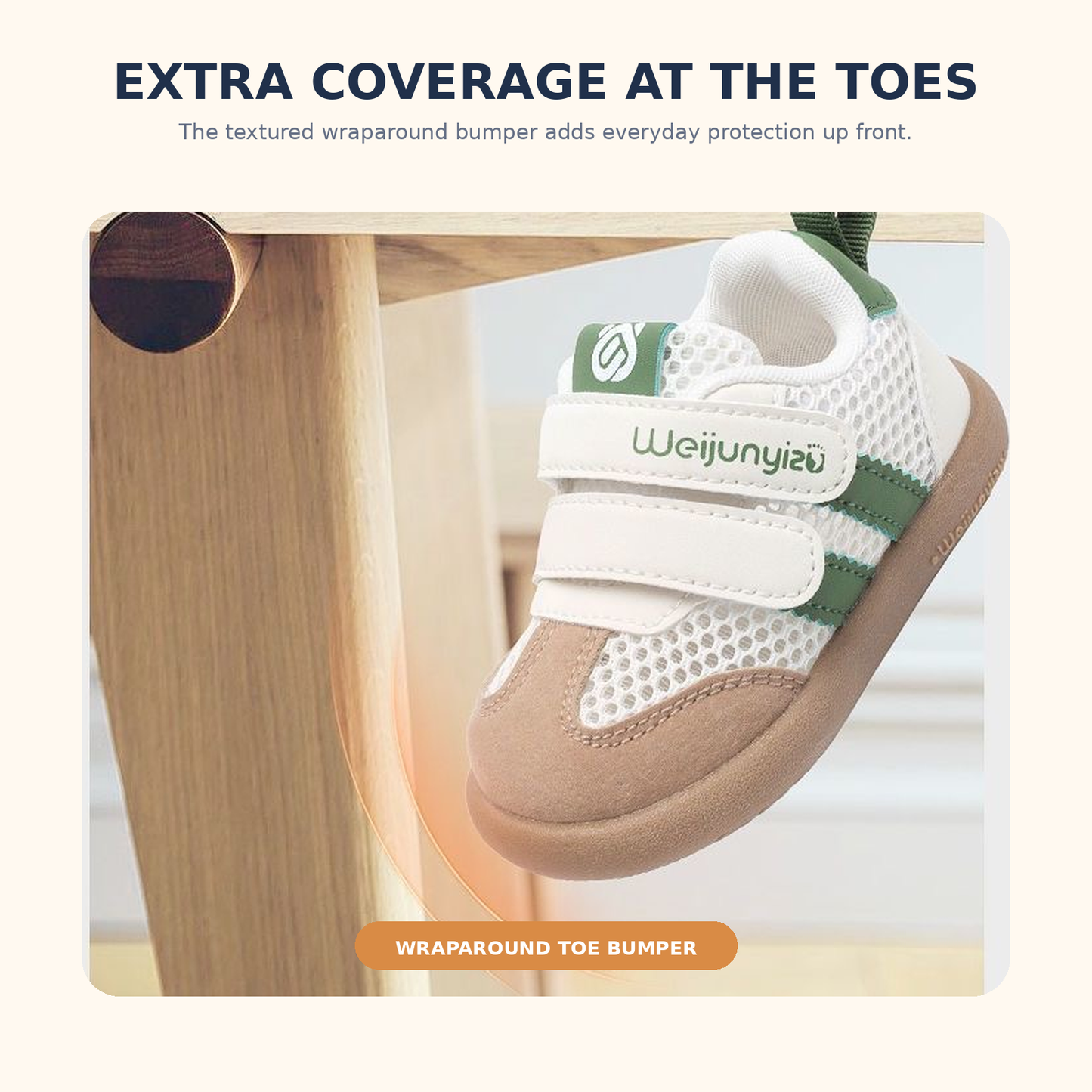 Sensori™ StepNest Double-Strap First-Walker Sneakers