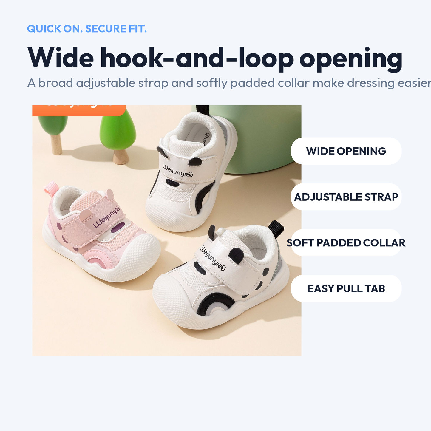 Sensori™ TinyPaws Protective-Toe Sneakers