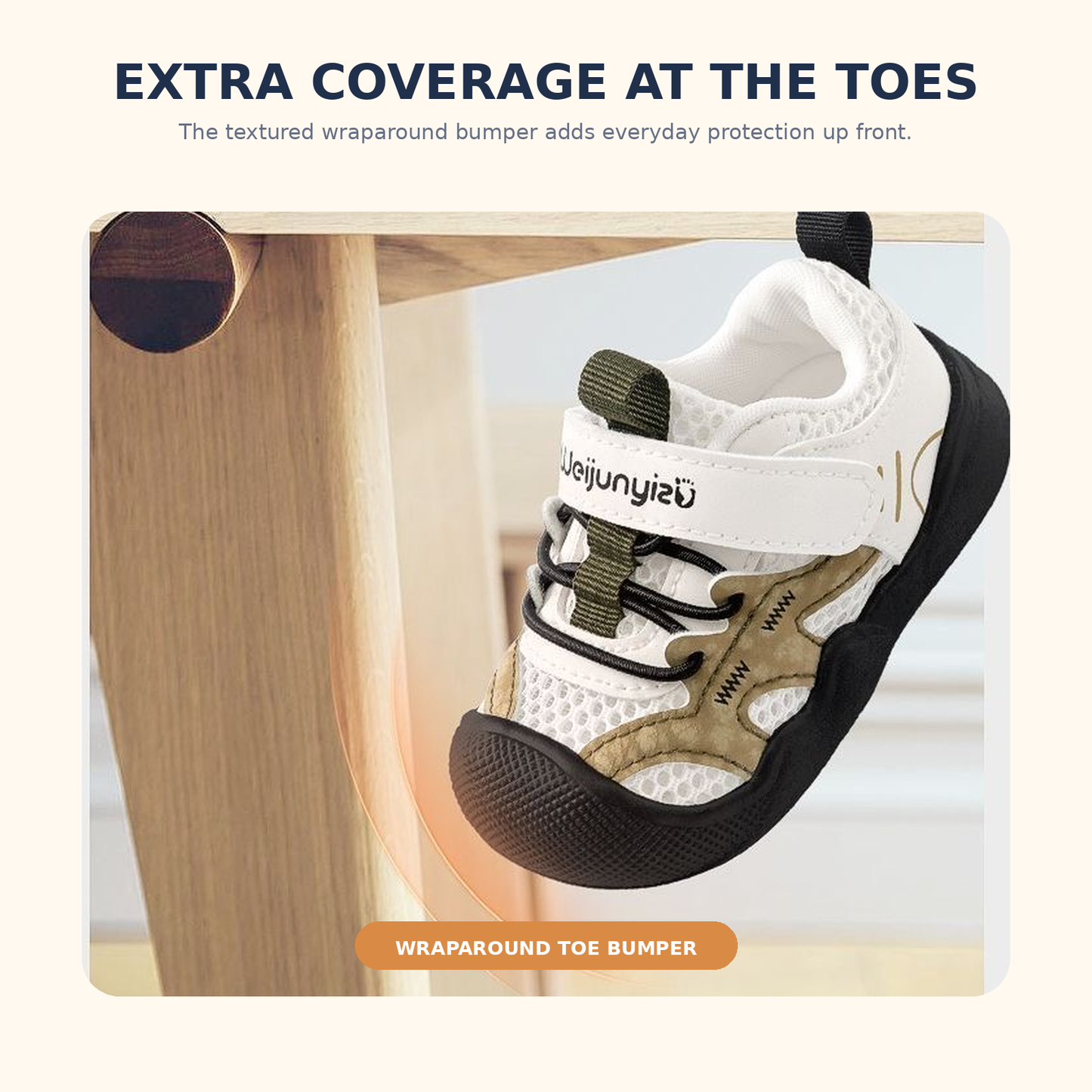 Sensori™ TrailLite Protective-Toe First Walker Sneakers