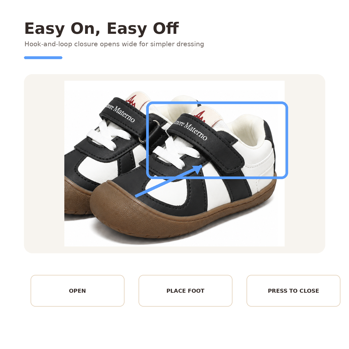 Sensori™ StepNest Wide-Toe First Walker Sneakers