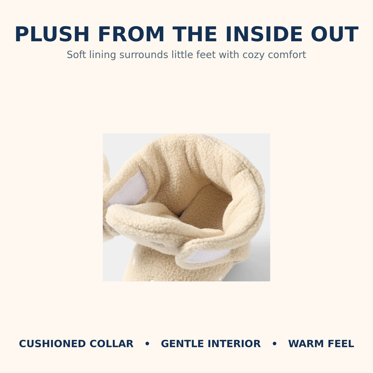 Sensori™ CozyCritter Gripper Baby Sock Shoes