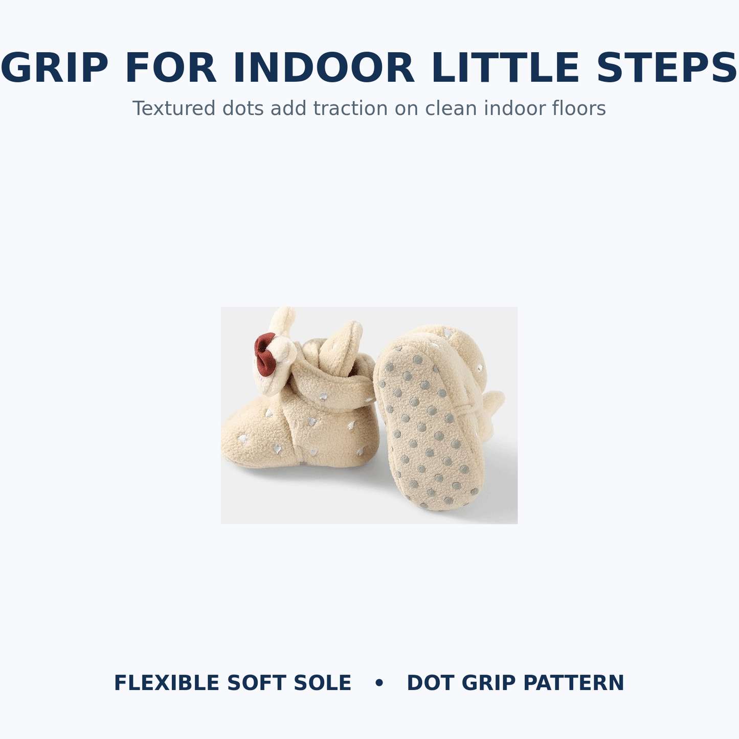 Sensori™ CozyCritter Gripper Baby Sock Shoes