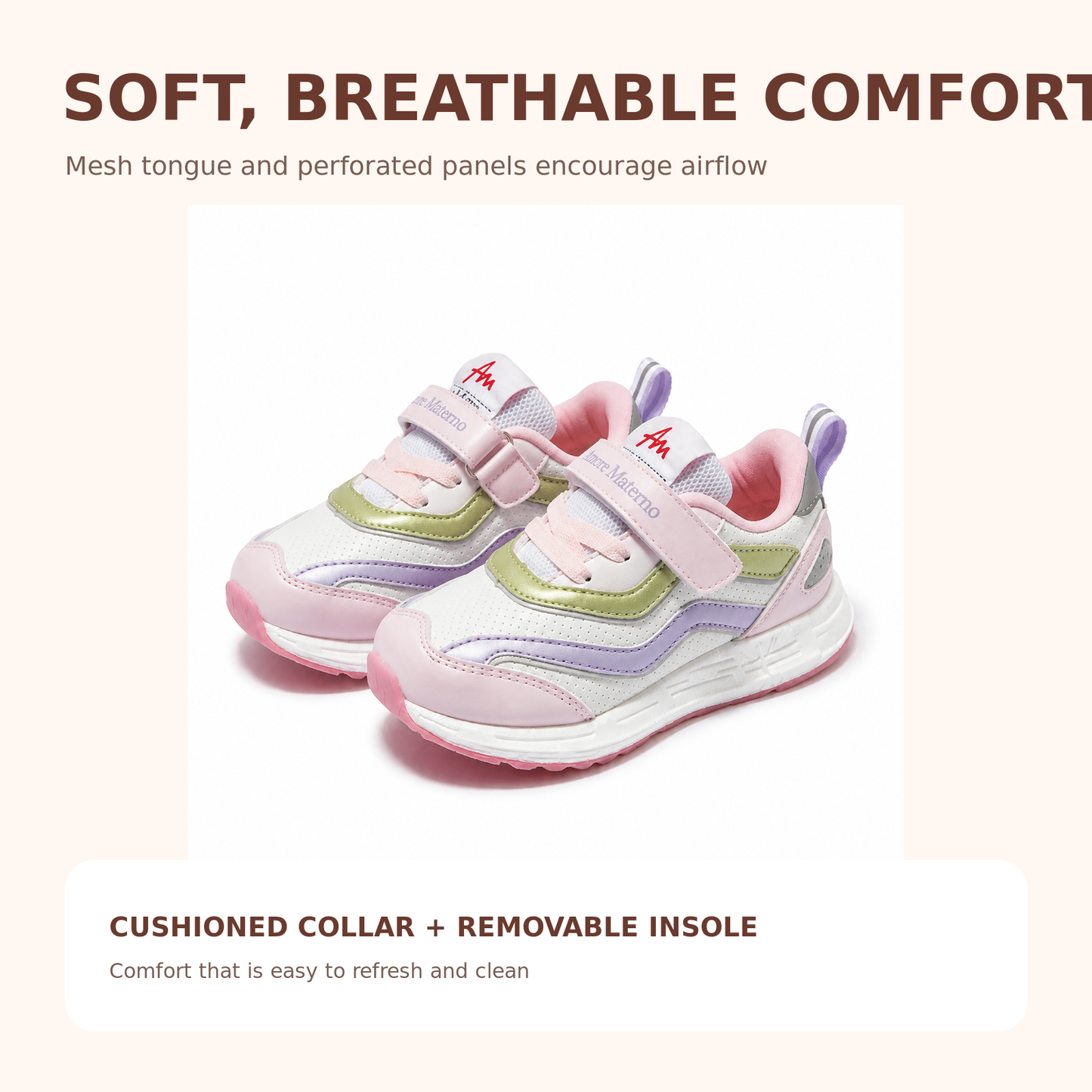 Sensori™ MotionArc Wide-Toe Kids Sneakers