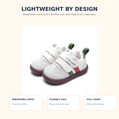 Sensori™ StepNest Double-Strap First-Walker Sneakers