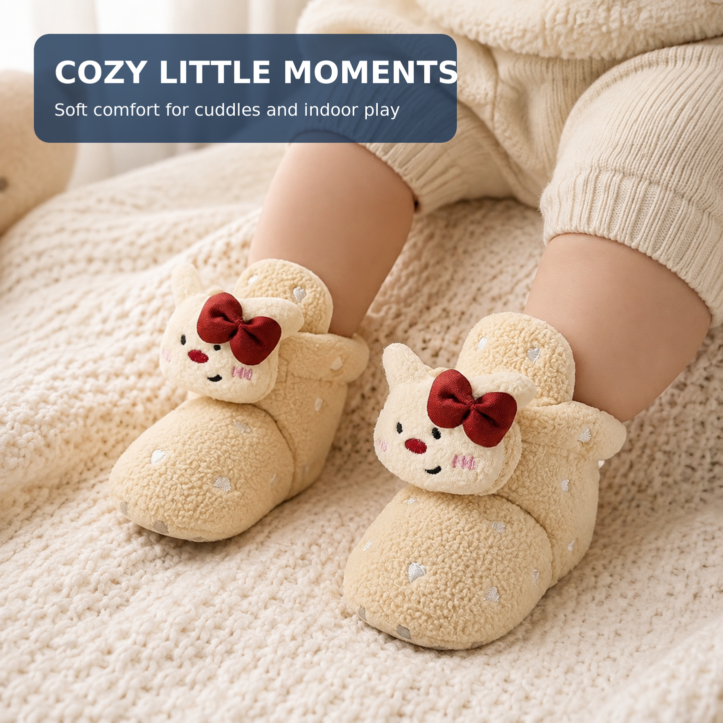 Sensori™ CozyCritter Gripper Baby Sock Shoes