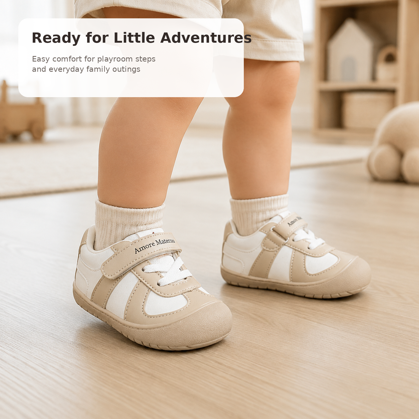 Sensori™ StepNest Wide-Toe First Walker Sneakers