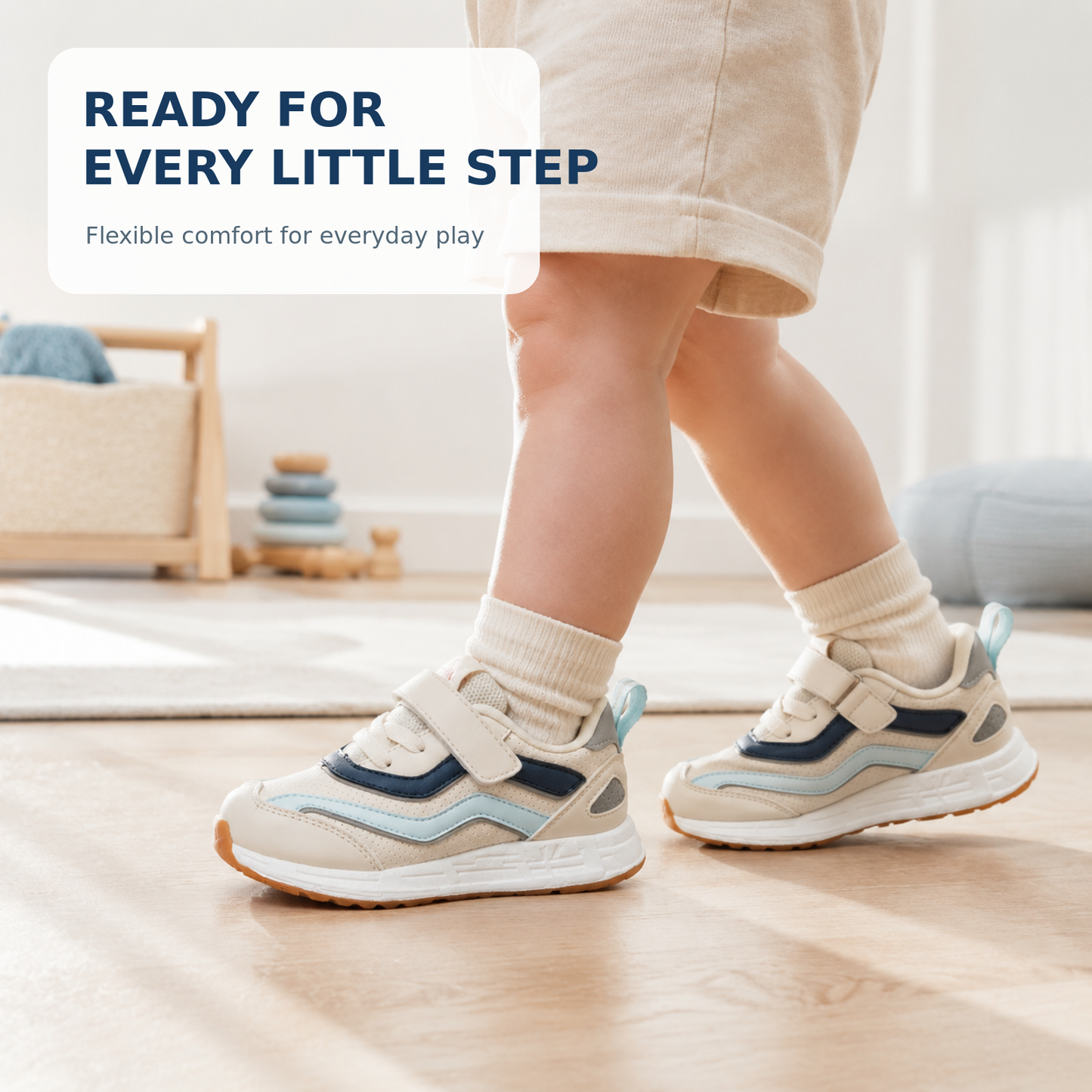 Sensori™ MotionArc Wide-Toe Kids Sneakers