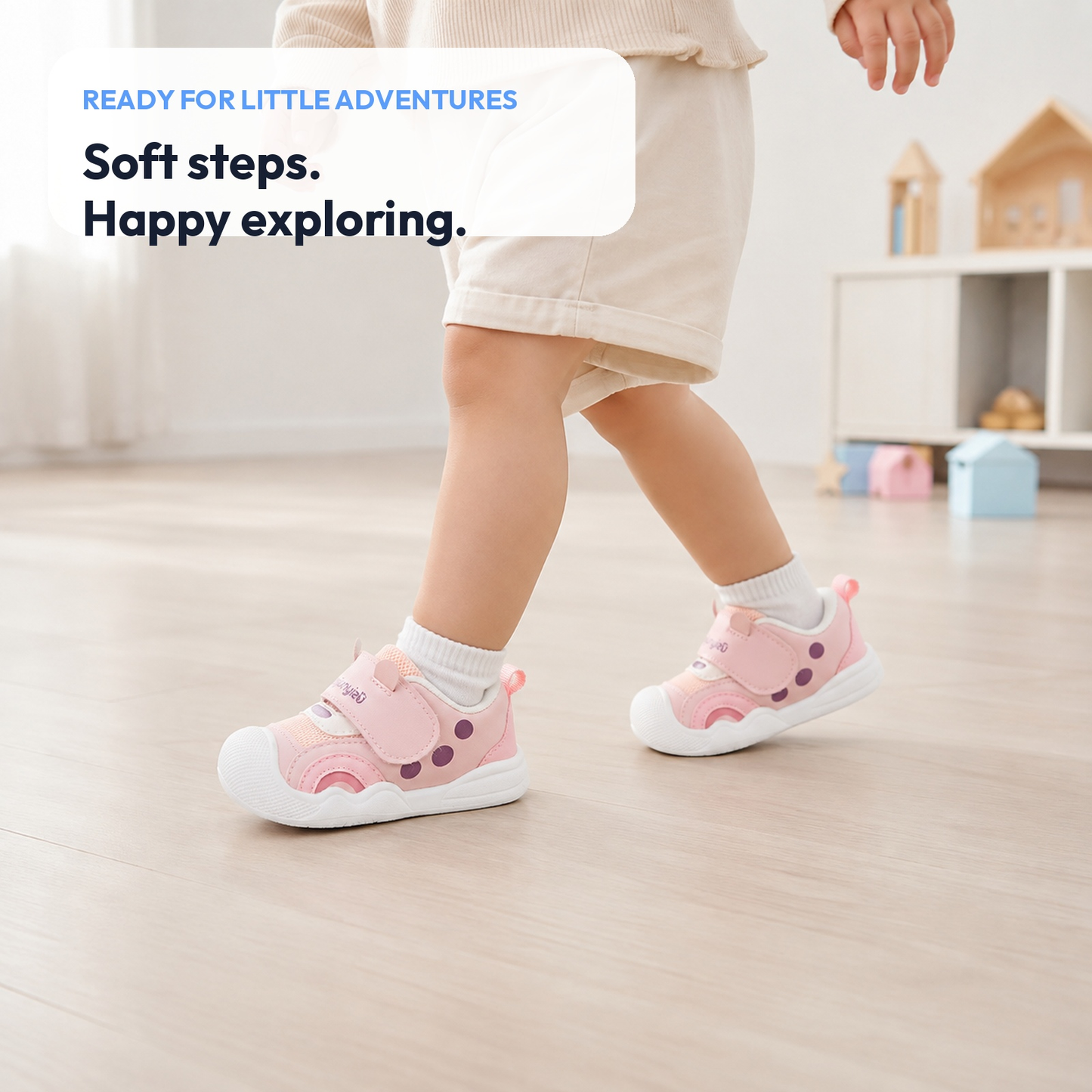 Sensori™ TinyPaws Protective-Toe Sneakers