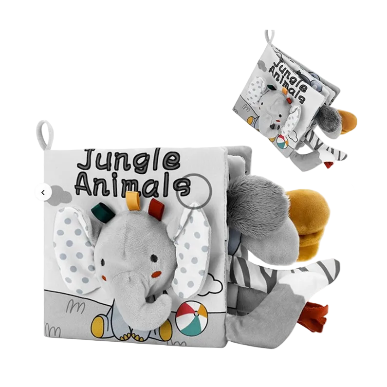 Livre en tissu froissé cognitif Sensori™ pour enfants