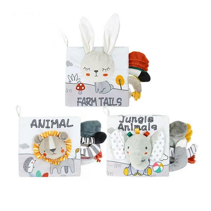 Livre en tissu froissé cognitif Sensori™ pour enfants