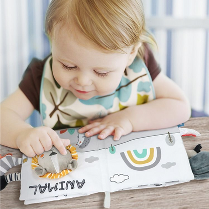 Livre en tissu froissé cognitif Sensori™ pour enfants
