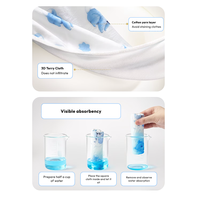 Sensori™ Petal Muslin Bibs