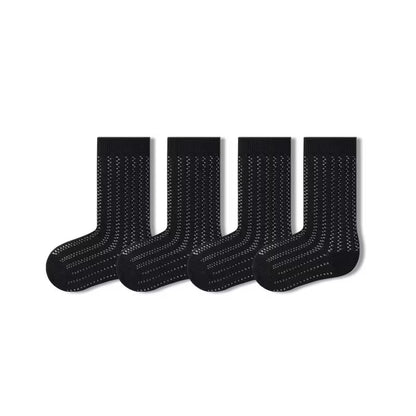 Sensori™ Air-Pointelle Combed Cotton Socks (4-Pack)