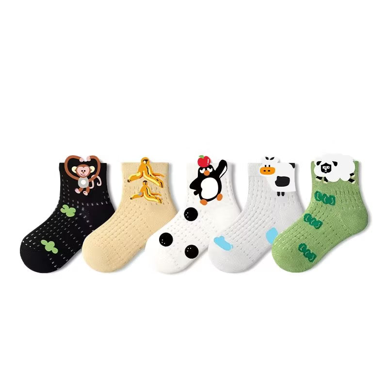 Sensori™ Story-Pointelle Socks (5-Pack)