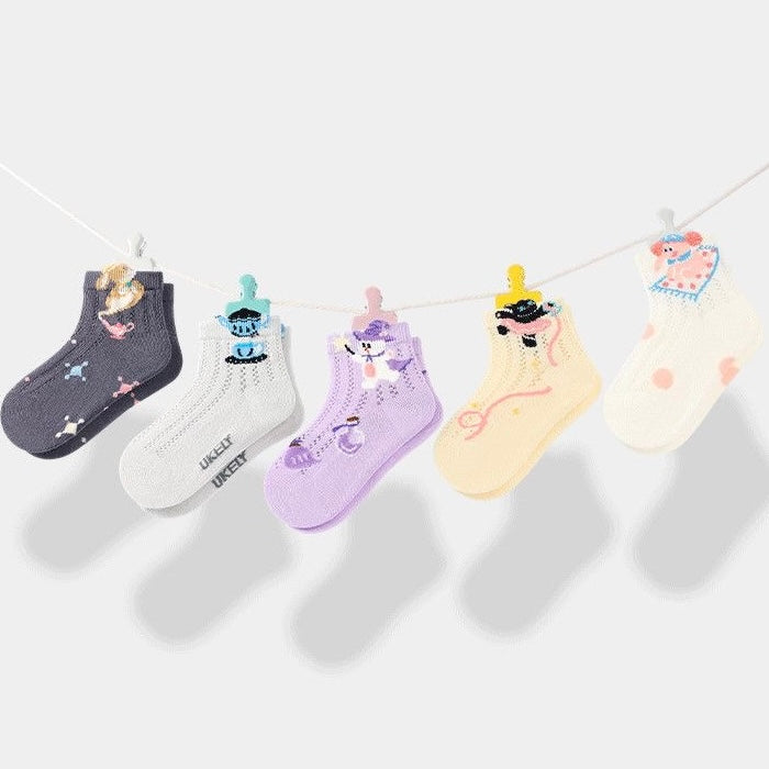 Sensori™ Story-Pointelle Socks (5-Pack)