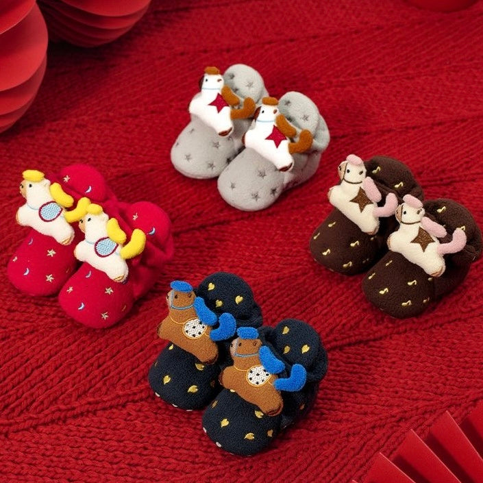 Sensori™ CozyCritter Gripper Baby Sock Shoes