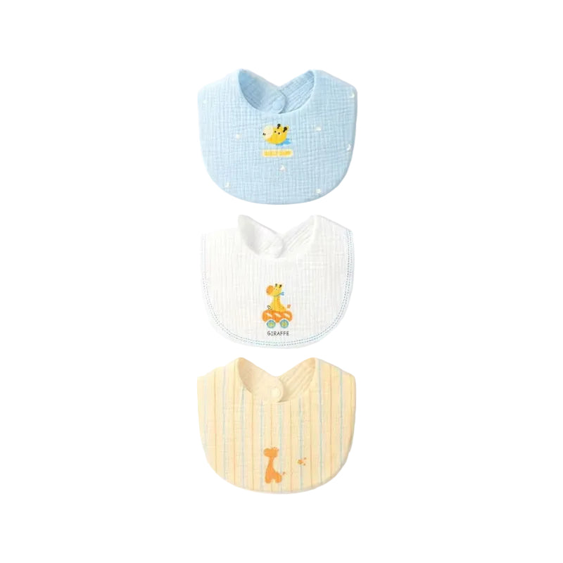 Sensori™ CloudPetal Muslin Baby Bibs