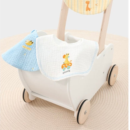 Sensori™ CloudPetal Muslin Baby Bibs