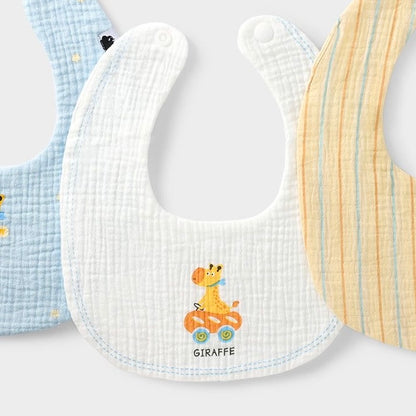 Sensori™ CloudPetal Muslin Baby Bibs