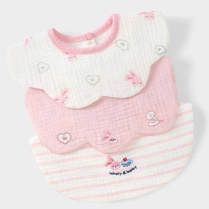 Sensori™ CloudPetal Muslin Baby Bibs
