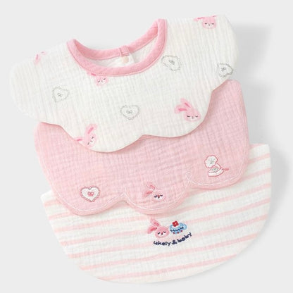 Sensori™ CloudPetal Muslin Baby Bibs