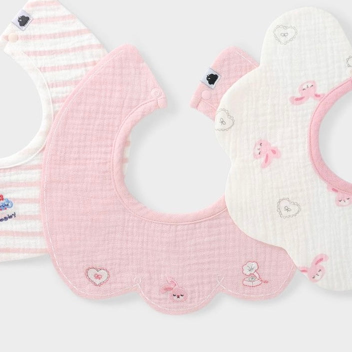 Sensori™ CloudPetal Muslin Baby Bibs