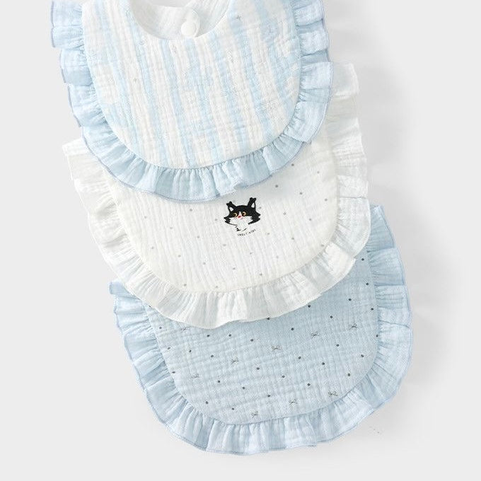 Sensori™ CloudPetal Muslin Baby Bibs