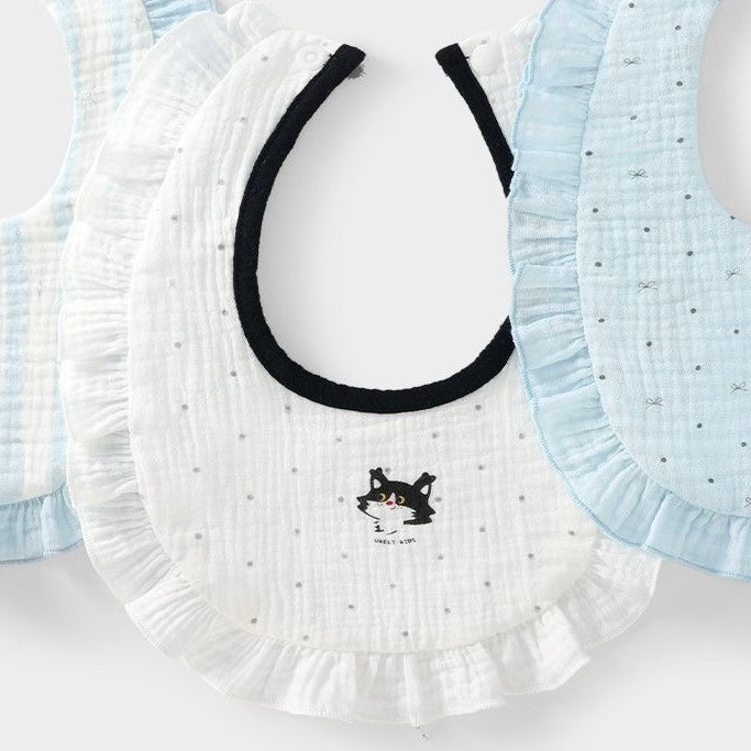 Sensori™ CloudPetal Muslin Baby Bibs