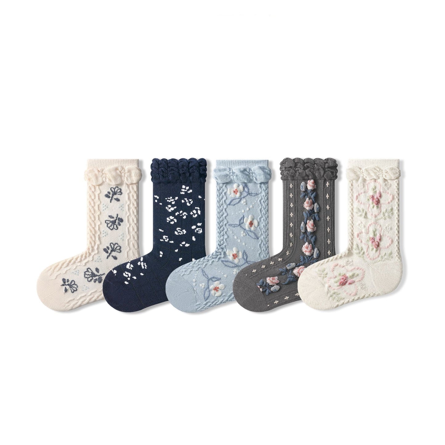 Sensori™ MeadowLace Textured Crew Socks
