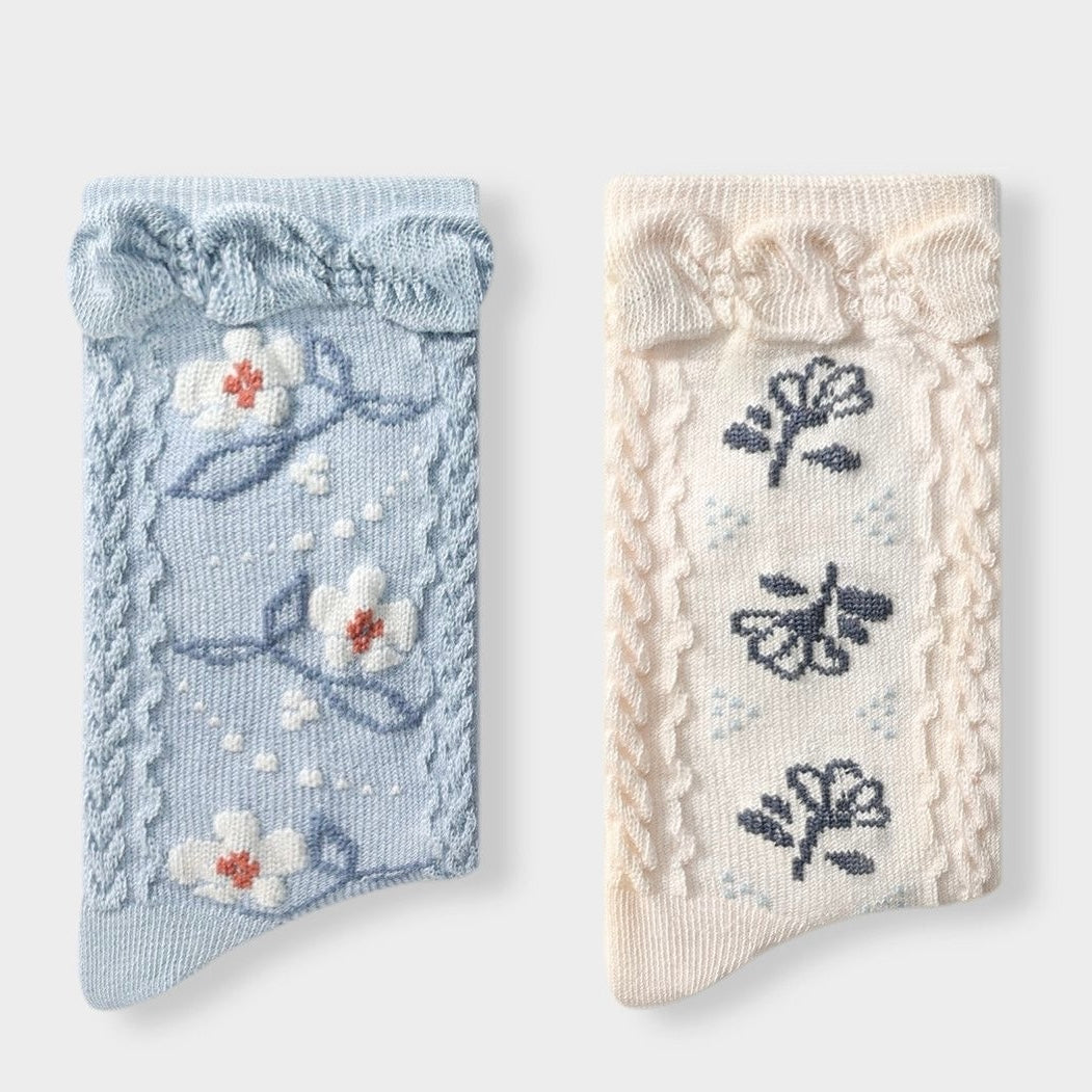 Sensori™ MeadowLace Textured Crew Socks