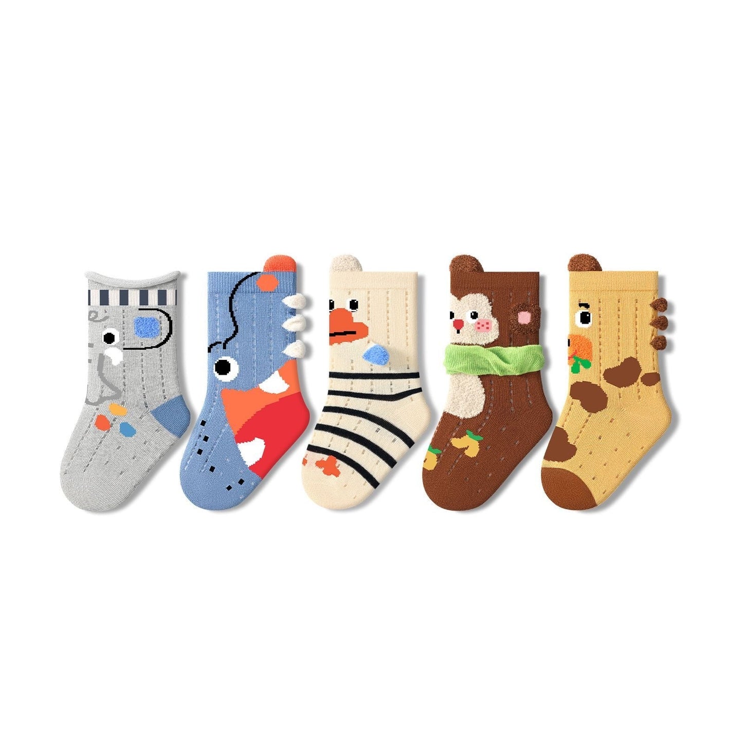 Sensori™ SnugglePals Textured Animal Crew Socks