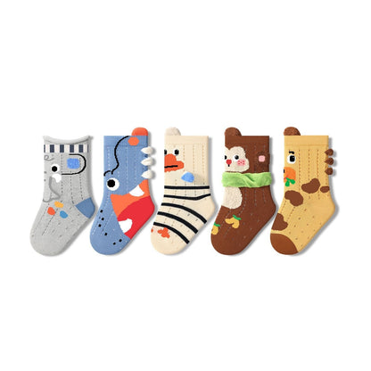 Sensori™ SnugglePals Textured Animal Crew Socks