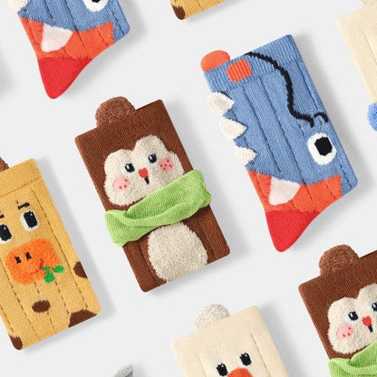 Sensori™ SnugglePals Textured Animal Crew Socks