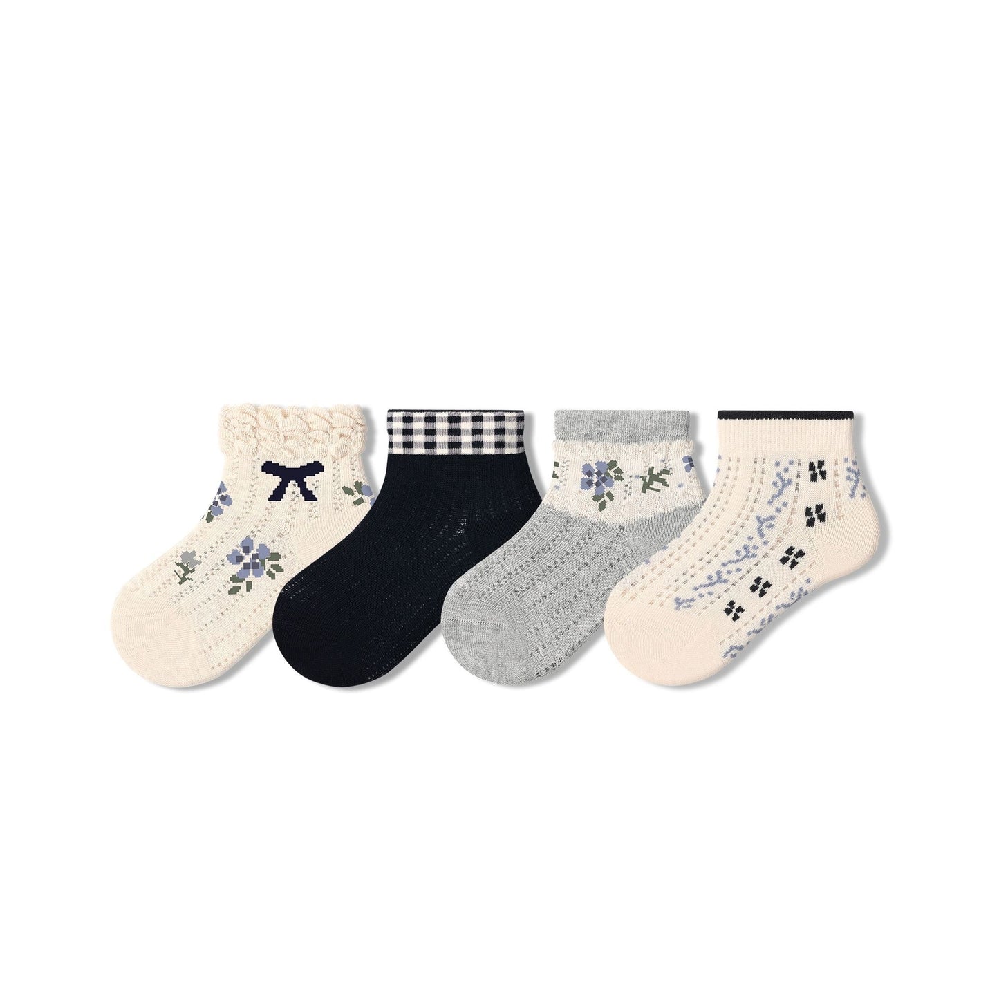 Sensori™ Bluebell Bow Ankle Socks