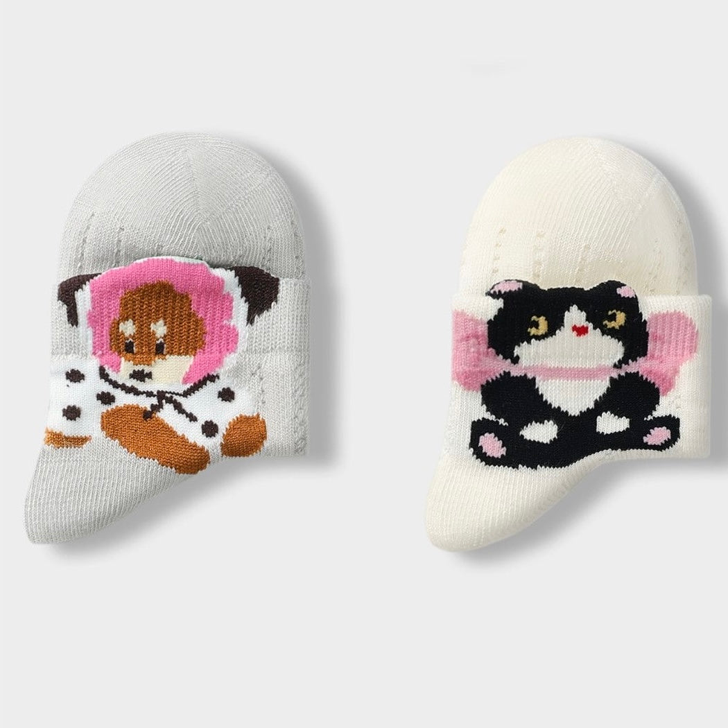 Sensori™ Petite Pals Openwork Ankle Socks
