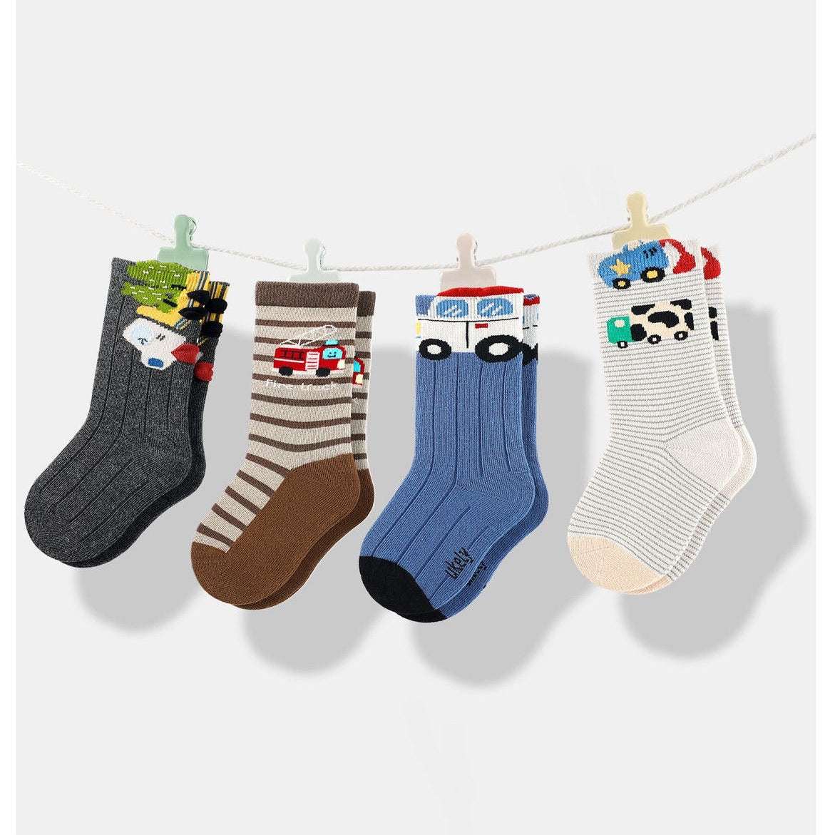 Sensori™ UniformEase Kids' Solid Knee-High Socks