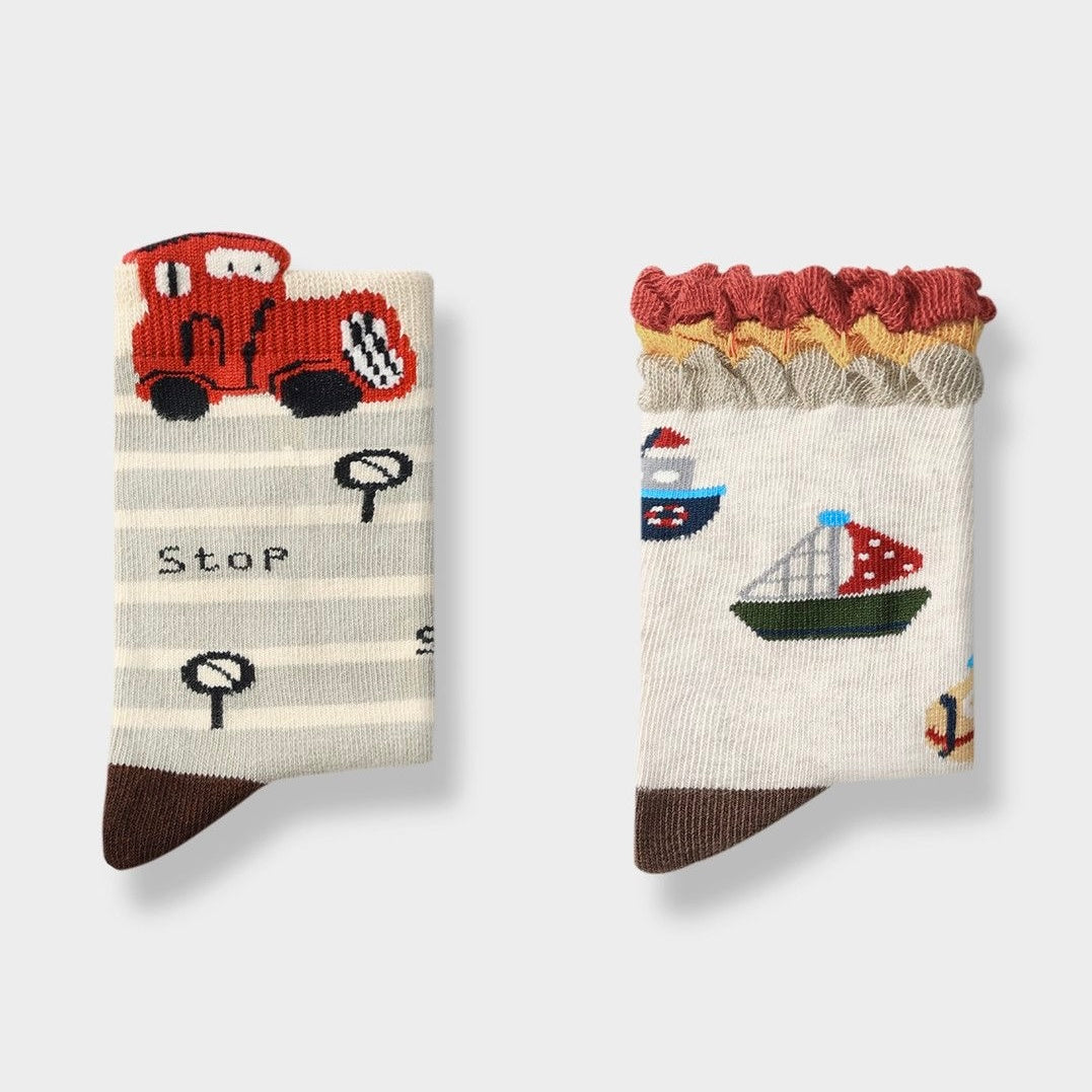 Sensori™ UniformEase Kids' Solid Knee-High Socks