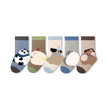 Sensori™ SnugglePals Textured Animal Crew Socks