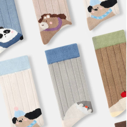 Sensori™ SnugglePals Textured Animal Crew Socks